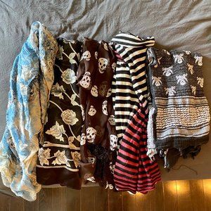 Lot of 5 Scarves